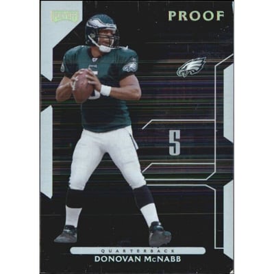 2006 Playoff NFL Playoffs Gold Proof #23 Donovan McNabb