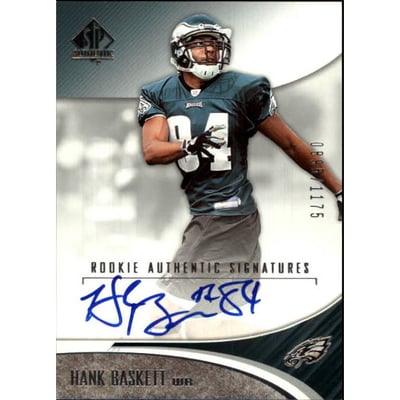 2006 SP Authentic #203 Hank Baskett AU RC