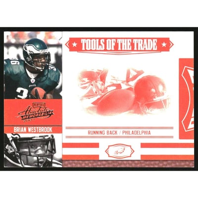 2007 Absolute Memorabilia Tools of the Trade Red #24 Brian Westbrook