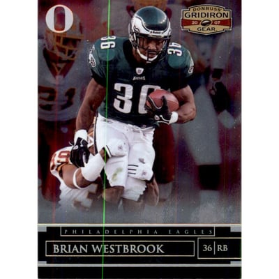 2007 Donruss Gridiron Gear Gold Holofoil O's #9 Brian Westbrook