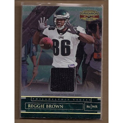 2007 Donruss Gridiron Gear Jerseys Prime #10 Reggie Brown