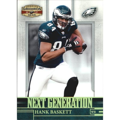 2007 Donruss Gridiron Gear Next Generation Gold Holofoil #13 Hank Baskett