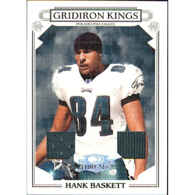 2007 Donruss Threads Pro Gridiron Kings Materials #22 Hank Baskett
