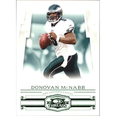 2007 Donruss Threads Retail Green #38 Donovan McNabb
