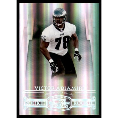 2007 Donruss Threads Silver Holofoil #201 Victor Abiamiri