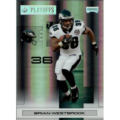 2007 Playoff NFL Playoffs Silver Holofoil #73 Brian Westbrook