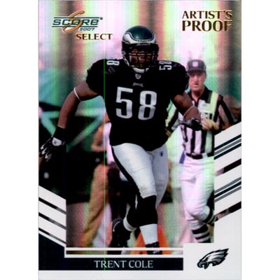 2007 Select Artist's Proof #24 Trent Cole