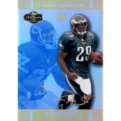 2007 Topps Co-Signers Changing Faces Hologold Blue #66B Tony Hunt/Larry Johnson