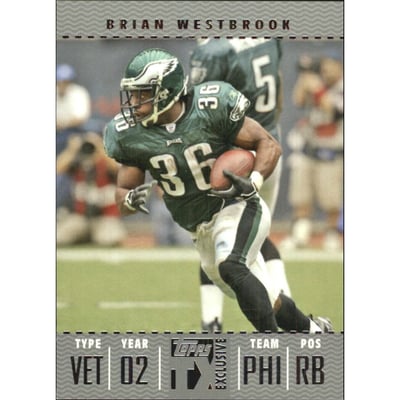2007 Topps TX Exclusive Silver #38 Brian Westbrook