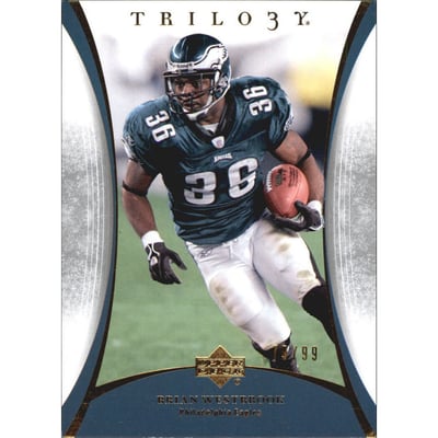 2007 Upper Deck Trilogy Gold #74 Brian Westbrook
