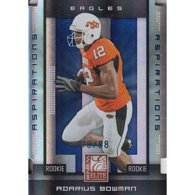 2008 Donruss Elite Aspirations #160 Adarius Bowman/88