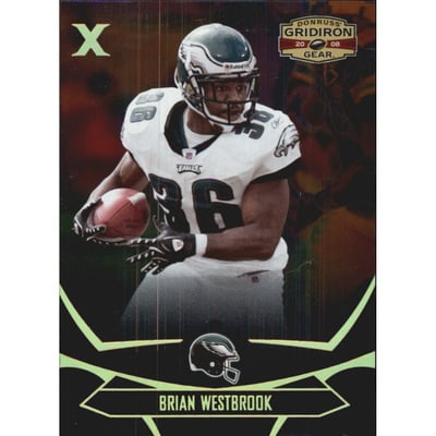 2008 Donruss Gridiron Gear Gold Holofoil X's #74 Brian Westbrook