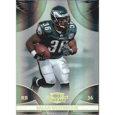 2008 Donruss Threads Gold Holofoil #96 Brian Westbrook