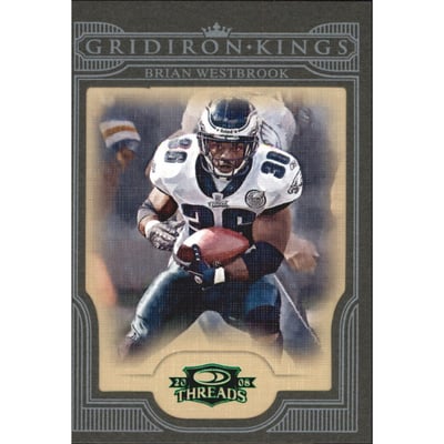 2008 Donruss Threads Pro Gridiron Kings Framed Green #2 Brian Westbrook