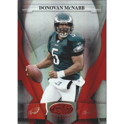 2008 Leaf Certified Materials Mirror Red #107 Donovan McNabb