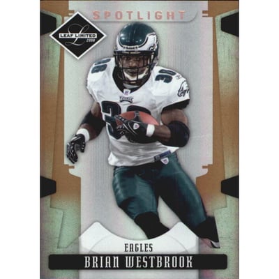 2008 Leaf Limited Bronze Spotlight #75 Brian Westbrook
