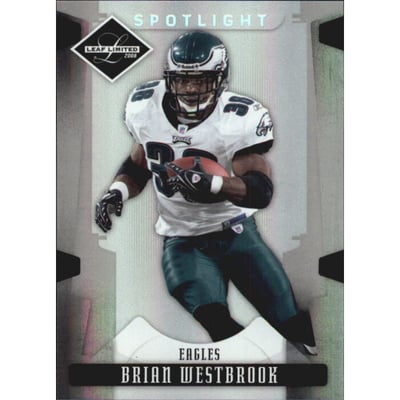 2008 Leaf Limited Silver Spotlight #75 Brian Westbrook