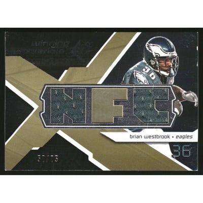 2008 SPx Winning Materials AFC/NFC Dual 75 #WMBW Brian Westbrook