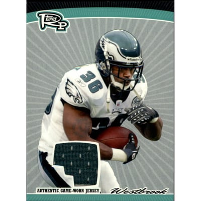 2008 Topps Rookie Progression Game Worn Jerseys #BW Brian Westbrook E