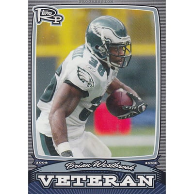 2008 Topps Rookie Progression Veterans Platinum #PVBW Brian Westrbook