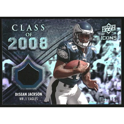2008 Upper Deck Icons Class of 2008 Jersey Silver #CO2 DeSean Jackson
