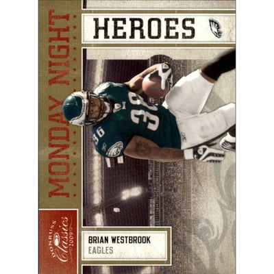 2009 Donruss Classics Monday Night Heroes Gold #4 Brian Westbrook