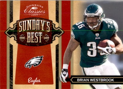2009 Donruss Classics Sunday's Best Gold #10 Brian Westbrook