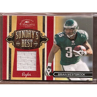 2009 Donruss Classics Sunday's Best Jerseys #10 Brian Westbrook
