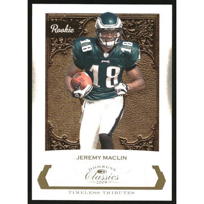 2009 Donruss Classics Timeless Tributes Gold #204 Jeremy Maclin