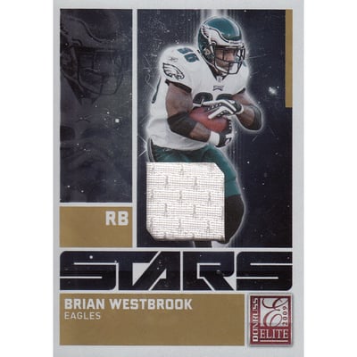 2009 Donruss Elite Stars Jerseys Gold #8 Brian Westbrook/299