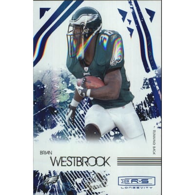 2009 Donruss Rookies and Stars Longevity Sapphire #73 Brian Westbrook