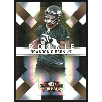 2009 Donruss Threads Gold Holofoil #112 Brandon Gibson