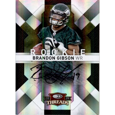 2009 Donruss Threads #112 Brandon Gibson AU/199 RC