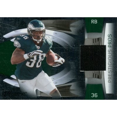 2009 Playoff Prestige Prestigious Pros Materials Green #9 Brian Westbrook
