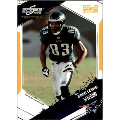 2009 Score Inscriptions Gold Zone #223 Greg Lewis