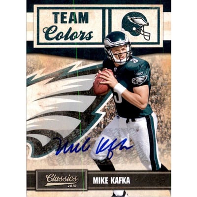 2010 Classics Team Colors Autographs #32 Mike Kafka