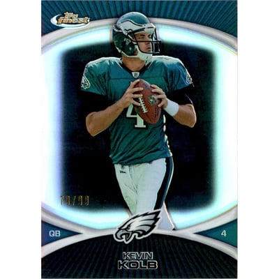 2010 Finest Black Refractors #84 Kevin Kolb