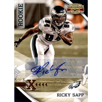 2010 Panini Gridiron Gear Autographs Gold X's #234 Ricky Sapp/299