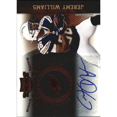 2010 Panini Plates and Patches #149 Jeremy Williams AU/349 RC