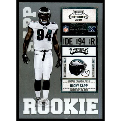 2010 Playoff Contenders Playoff Ticket #180 Ricky Sapp
