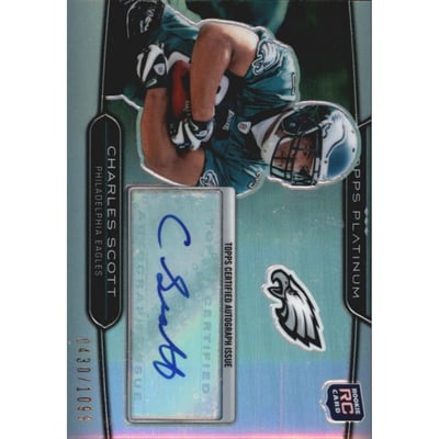 2010 Topps Platinum Rookie Autographs #54 Charles Scott/1099