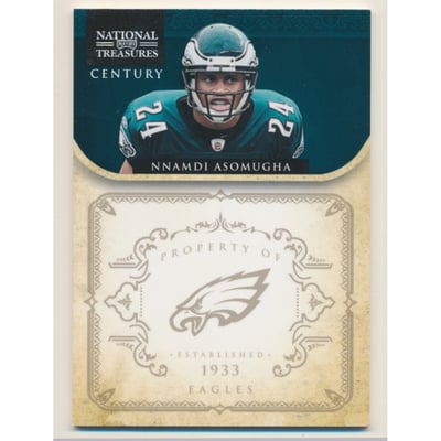 2011 Playoff National Treasures Century Silver #116 Nnamdi Asomugha