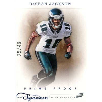 2011 Prime Signatures Prime Proof Blue #51 DeSean Jackson