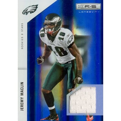2011 Rookies and Stars Longevity Materials Sapphire #112 Jeremy Maclin/100