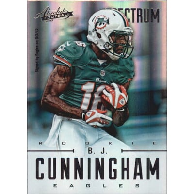 2012 Absolute Spectrum Silver #105 B.J. Cunningham