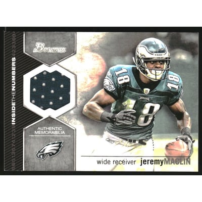 2012 Bowman Inside the Numbers Relics #ITNRJM Jeremy Maclin