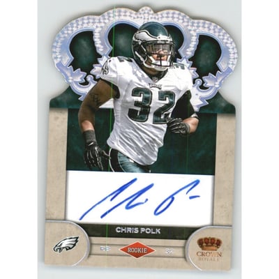 2012 Crown Royale Rookie Signatures Silver Holofoil #16 Chris Polk/149