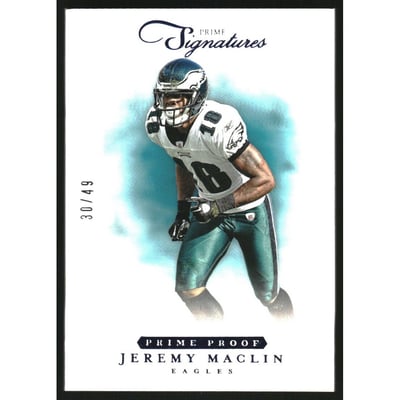 2012 Prime Signatures Prime Proof Blue #60 Jeremy Maclin