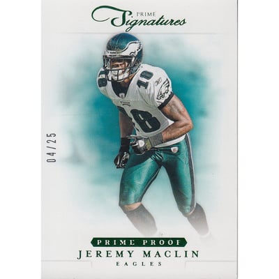2012 Prime Signatures Prime Proof Green #60 Jeremy Maclin
