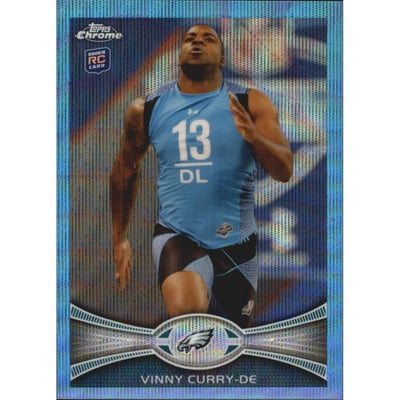 2012 Topps Chrome Blue Wave Refractors #BW131 Vinny Curry